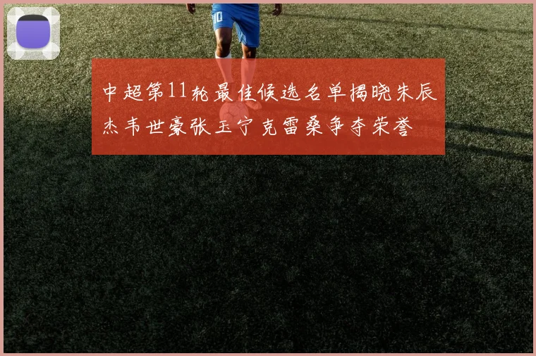 中超第11轮最佳候选名单揭晓朱辰杰韦世豪张玉宁克雷桑争夺荣誉